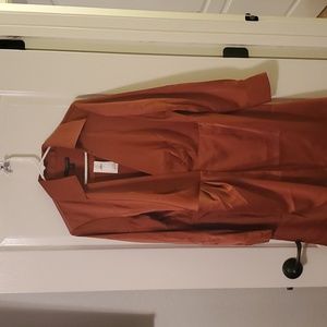 Satin wrap mini dress